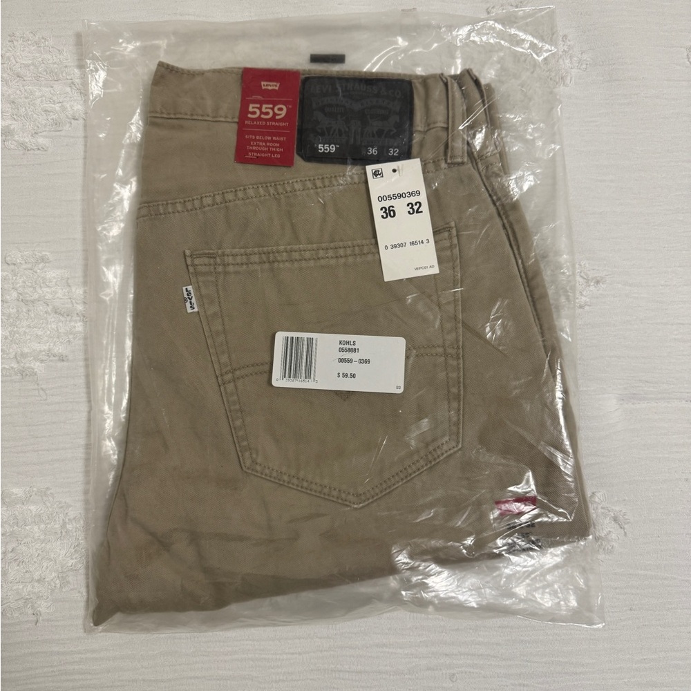 Levi's 559 Relaxed Straight Tan Men's Pants
